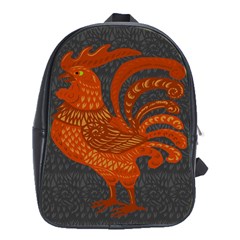 Chicken Year School Bags (xl)  by Valentinaart