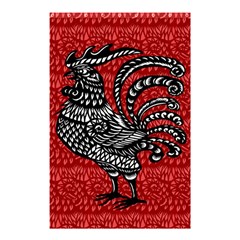 Year Of The Rooster Shower Curtain 48  X 72  (small)  by Valentinaart