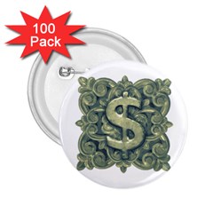 Money Symbol Ornament 2 25  Buttons (100 Pack)  by dflcprints