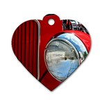 Antique Car Auto Roadster Old Dog Tag Heart (Two Sides) Back