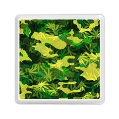 Marijuana Camouflage Cannabis Drug Memory Card Reader (square)  by Amaryn4rt