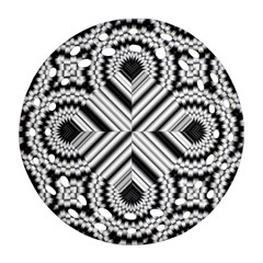 Pattern Tile Seamless Design Round Filigree Ornament (Two Sides)