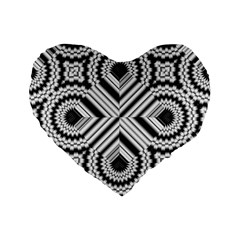 Pattern Tile Seamless Design Standard 16  Premium Flano Heart Shape Cushions