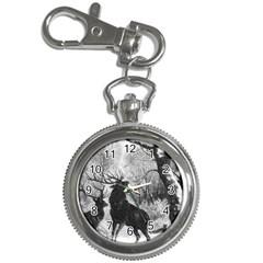 Stag Deer Forest Winter Christmas Key Chain Watches by Amaryn4rt