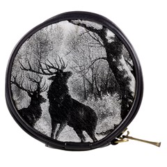 Stag Deer Forest Winter Christmas Mini Makeup Bags