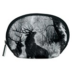 Stag Deer Forest Winter Christmas Accessory Pouches (Medium)  Front