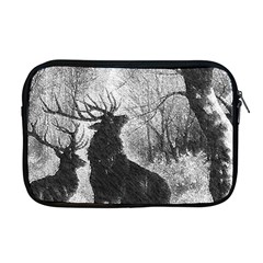 Stag Deer Forest Winter Christmas Apple Macbook Pro 17  Zipper Case by Amaryn4rt