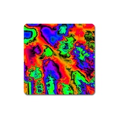 Hot Fractal Statement Square Magnet by Fractalworld