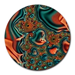 Painted Fractal Round Mousepads by Fractalworld