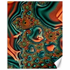 Painted Fractal Canvas 16  X 20   by Fractalworld