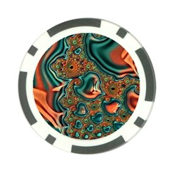 Painted Fractal Poker Chip Card Guard (10 Pack) by Fractalworld