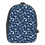 Nautical Navy School Bags(Large)  Front