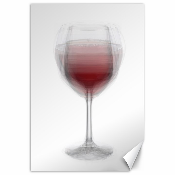 Wine Glass Steve Socha Canvas 20  x 30  