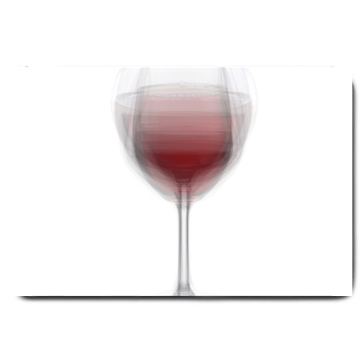 Wine Glass Steve Socha Large Doormat 