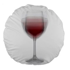 Wine Glass Steve Socha Large 18  Premium Round Cushions by WineGlassOverlay