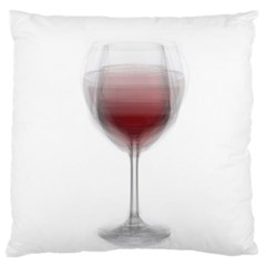 Wine Glass Steve Socha Large Flano Cushion Case (one Side) by WineGlassOverlay