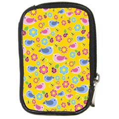 Spring Pattern - Yellow Compact Camera Cases by Valentinaart