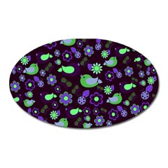 Spring Night Oval Magnet by Valentinaart
