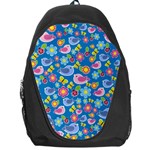 Spring pattern - blue Backpack Bag Front