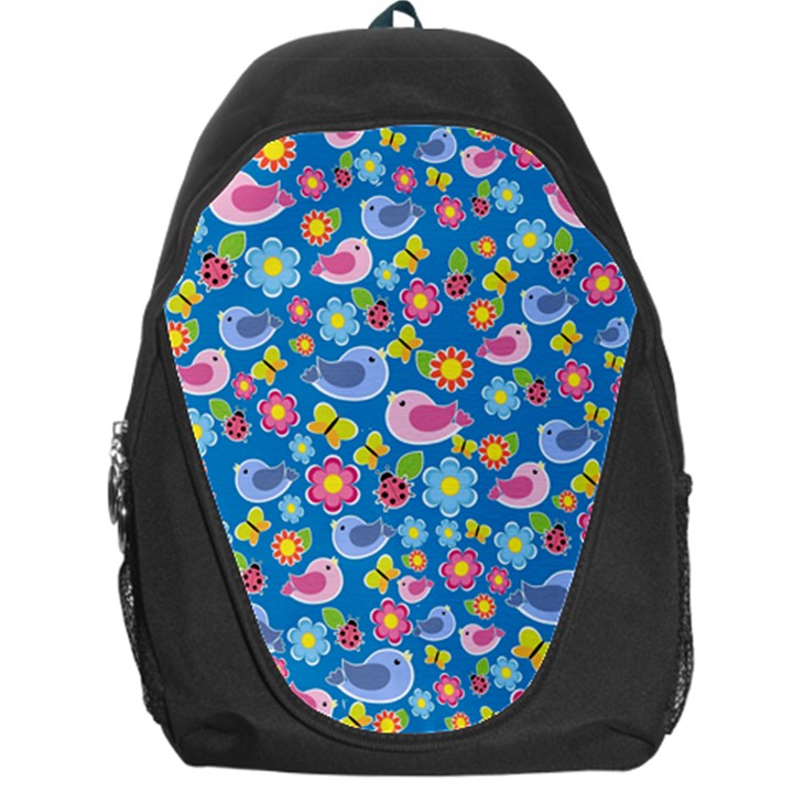 Spring pattern - blue Backpack Bag