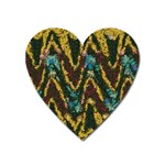 Painted waves                                                         			Magnet (Heart) Front