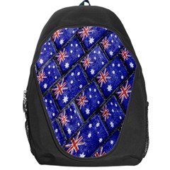 Australian Flag Urban Grunge Pattern Backpack Bag by dflcprints