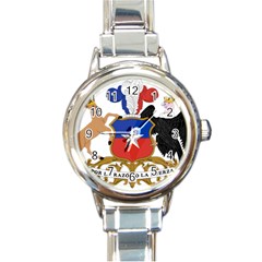 Coat Of Arms Of Chile Round Italian Charm Watch by abbeyz71