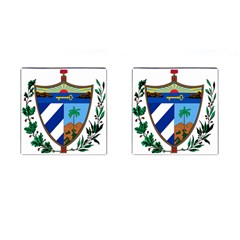 Coat Of Arms Of Cuba Cufflinks (square) by abbeyz71