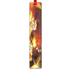 Fire Tiger Lion Animals Wild Orange Yellow Large Book Marks