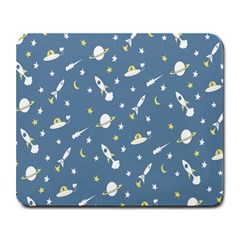 Space Saturn Star Moon Rocket Planet Meteor Large Mousepads