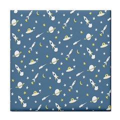 Space Saturn Star Moon Rocket Planet Meteor Face Towel