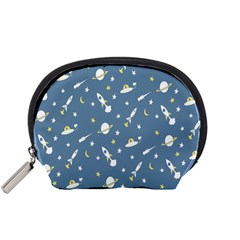 Space Saturn Star Moon Rocket Planet Meteor Accessory Pouches (Small) 