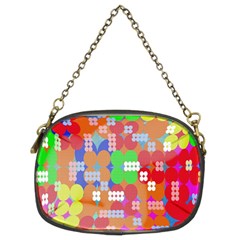 Abstract Polka Dot Pattern Chain Purses (two Sides)  by Nexatart