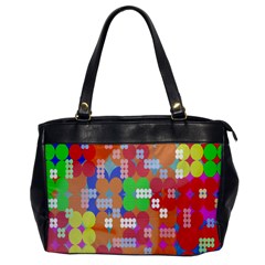 Abstract Polka Dot Pattern Office Handbags