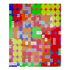 Abstract Polka Dot Pattern Shower Curtain 60  X 72  (medium)  by Nexatart