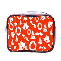 Backdrop Background Card Christmas Mini Toiletries Bags by Nexatart