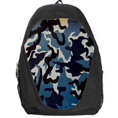 Blue Water Camouflage Backpack Bag by Nexatart