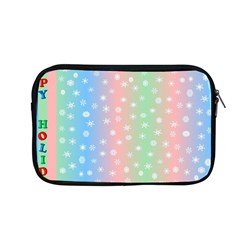 Christmas Happy Holidays Snowflakes Apple Macbook Pro 13  Zipper Case by Nexatart