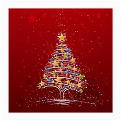 Colorful Christmas Tree Medium Glasses Cloth by Nexatart