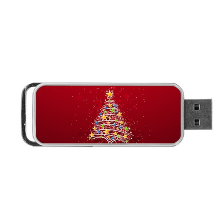 Colorful Christmas Tree Portable USB Flash (Two Sides)