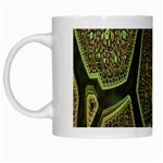 Fractal Complexity 3d Dimensional White Mugs Left