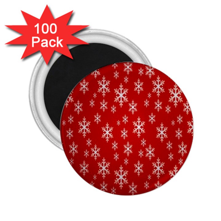 Christmas Snow Flake Pattern 2.25  Magnets (100 pack) 