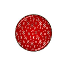 Christmas Snow Flake Pattern Hat Clip Ball Marker (10 Pack) by Nexatart