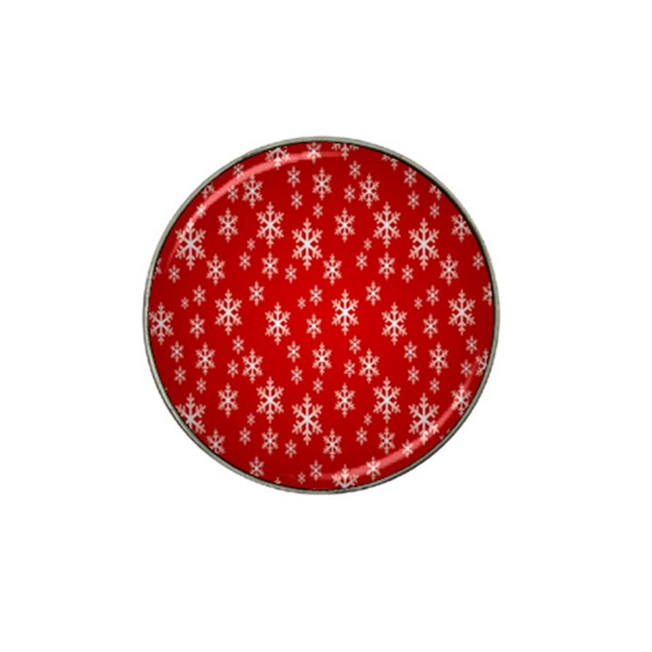 Christmas Snow Flake Pattern Hat Clip Ball Marker (10 pack)