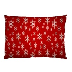 Christmas Snow Flake Pattern Pillow Case (two Sides) by Nexatart