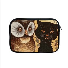 Owl And Black Cat Apple Macbook Pro 15  Zipper Case by Nexatart