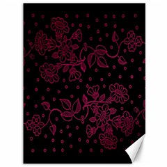 Pink Floral Pattern Background Wallpaper Canvas 36  X 48   by Nexatart