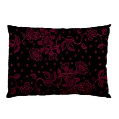 Pink Floral Pattern Background Wallpaper Pillow Case (two Sides) by Nexatart