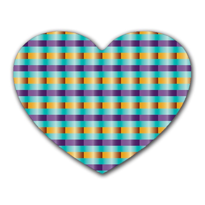 Pattern Grid Squares Texture Heart Mousepads