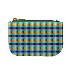 Pattern Grid Squares Texture Mini Coin Purses